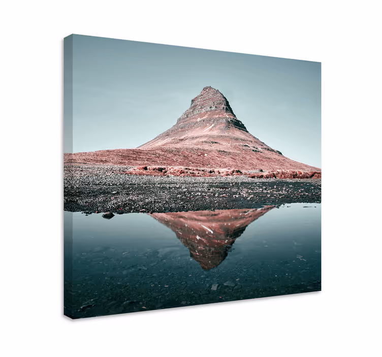 Obraz krajobrazy odbicie góry kirkjufell - TenStickers
