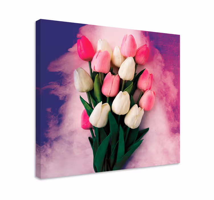 Obraz kwiaty Kolorowe tulipany - TenStickers