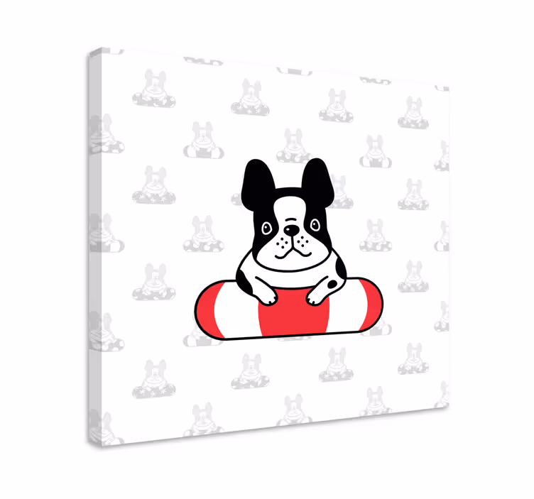 Obraz psy uroczy buldog francuski - TenStickers