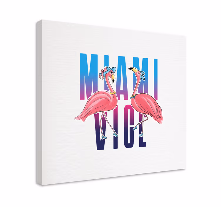 Obrazy zwierzęta Projekt flaminga w miami vice - TenStickers