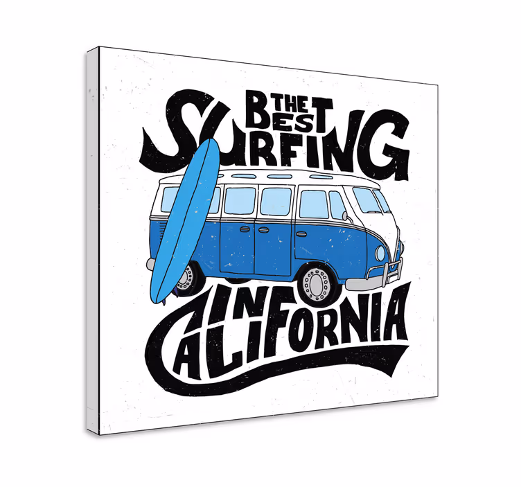 Obraz sport surfing van z kalifornii - TenStickers