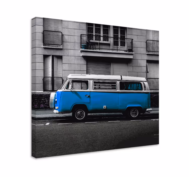 Obraz do salonu Stary niebieski kombi - TenStickers