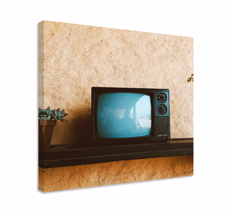 Obraz do salonu Oryginalny telewizor vintage - TenStickers
