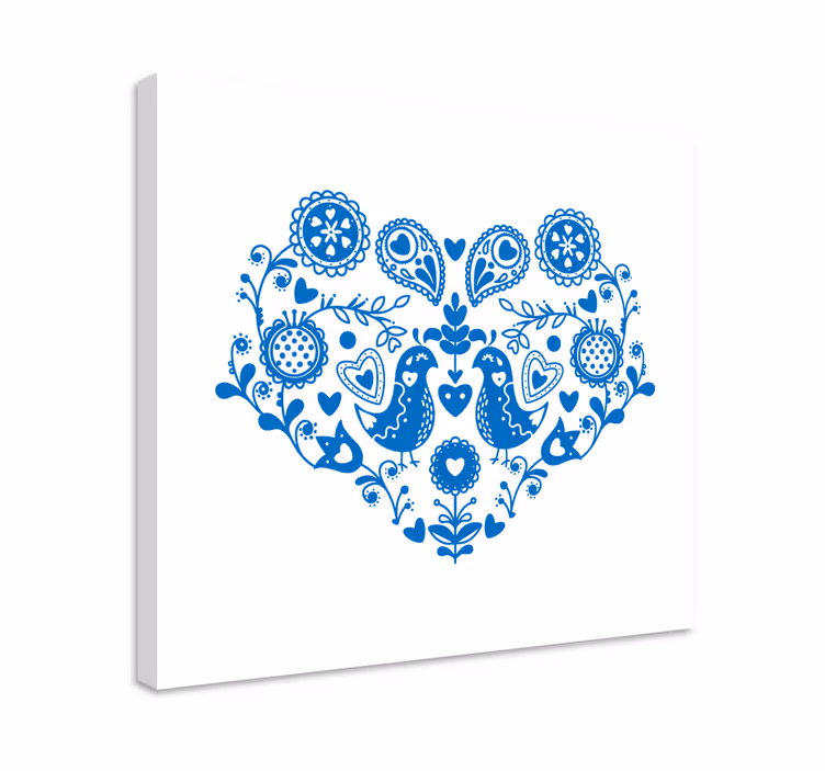 Obraz martwa natura z ptakami w serca - TenStickers