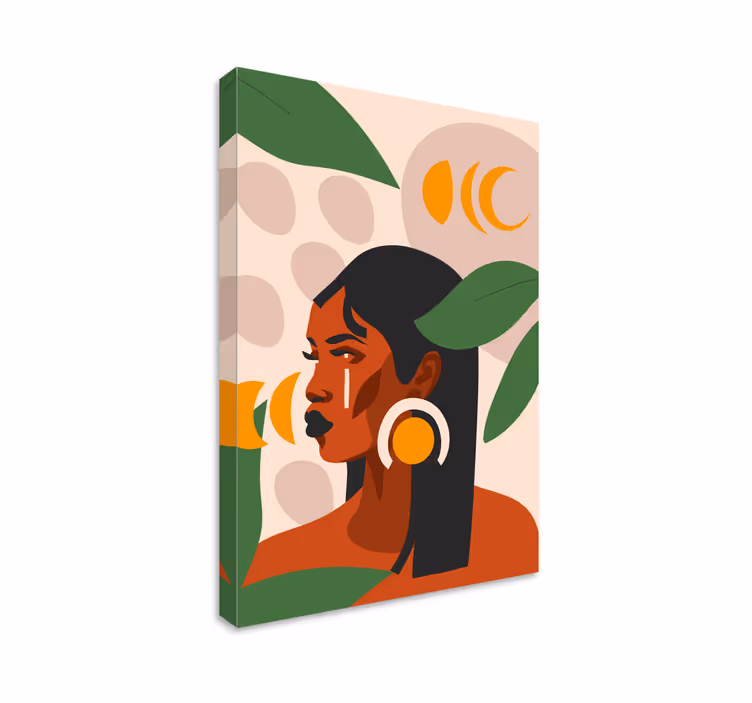 Obraz z postaciami stylowa portret kobiety - TenStickers