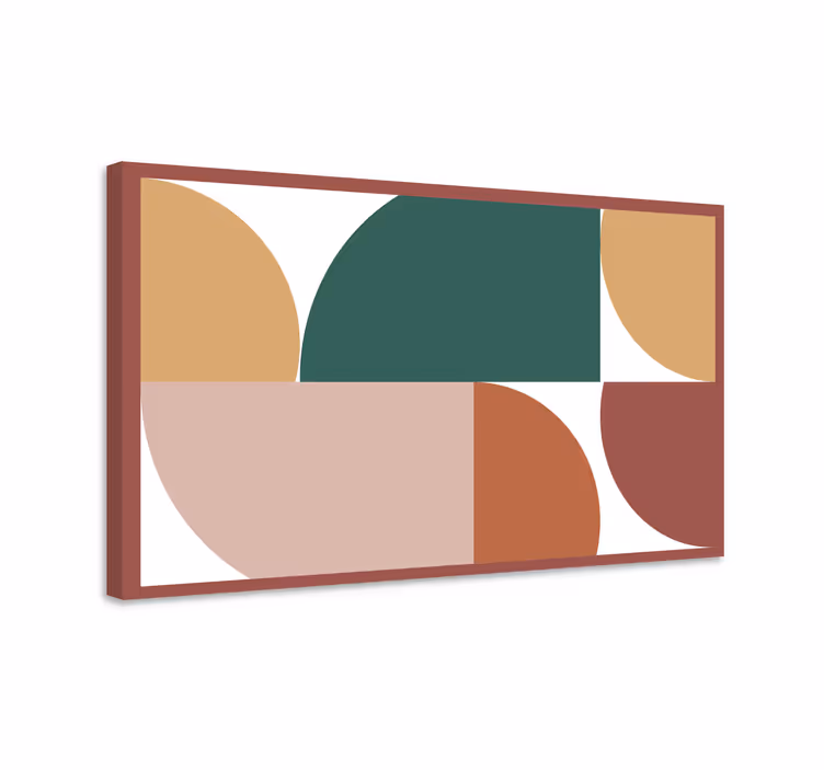 Obraz geometryczny Abstrakcyjne kształty wzorów - TenStickers