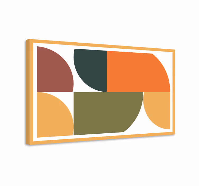 Obraz geometryczny Abstrakcyjna sztuka geometryczna - TenStickers