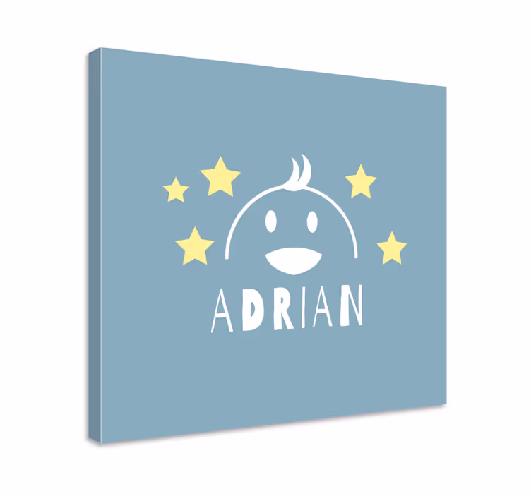 Obraz dla dzieci radosna twarz postaci - TenStickers