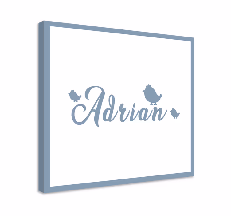 Obraz litery z personalizowaną grafiką imienia - TenStickers