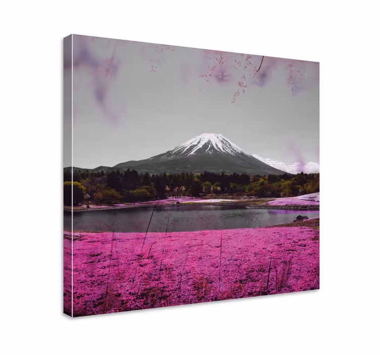 Obraz krajobrazy odbicie mount fuji - TenStickers