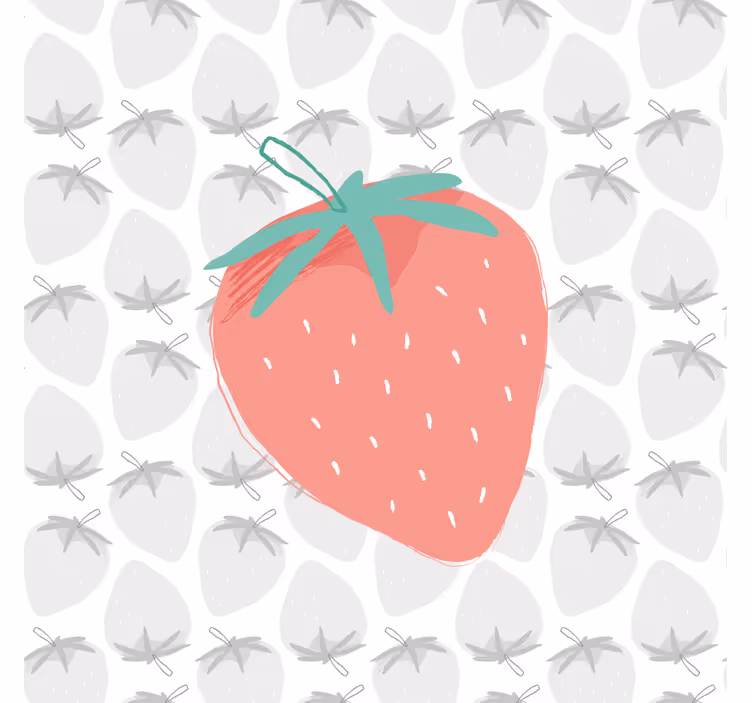 Obraz martwa natura ilustracja truskawek - TenStickers