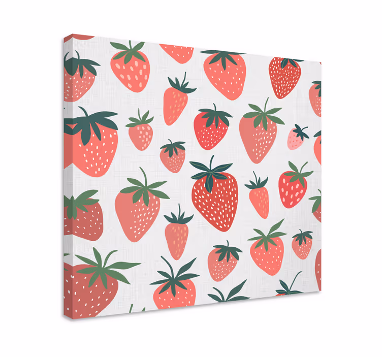 Obraz martwa natura z motywem truskawkowym - TenStickers