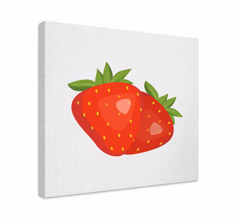 Obraz martwa natura soczyste truskawki - TenStickers