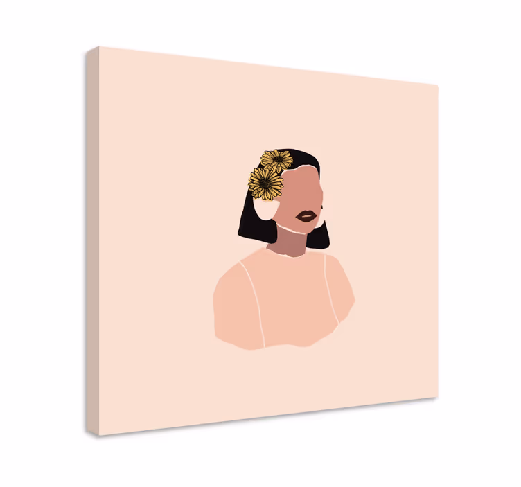 Obraz z postaciami elegancki portret kobiety - TenStickers