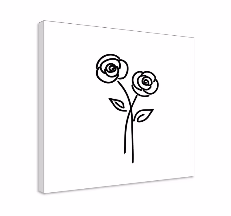 Obraz kwiaty i rośliny elegancki kwiatowy wzór - TenStickers