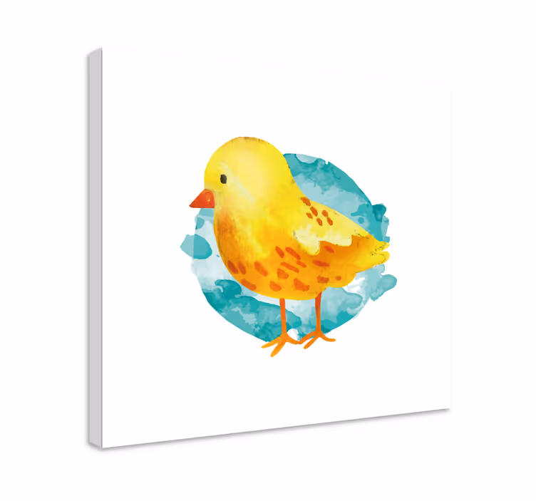 Obraz ptaki uroczy Żółty kurczaczek - TenStickers