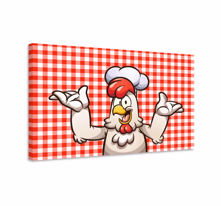 Obraz ptaki postać szefa kuchni - TenStickers