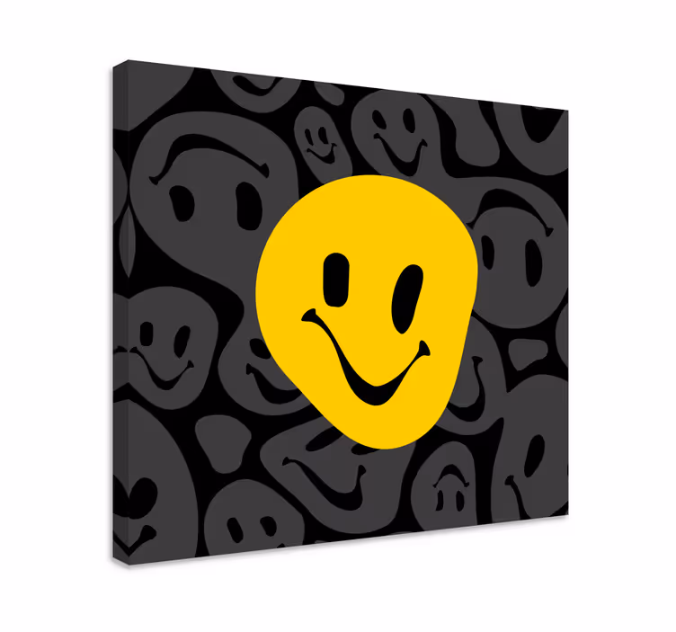 Obraz szczęśliwa uśmiechnięta buźka - TenStickers
