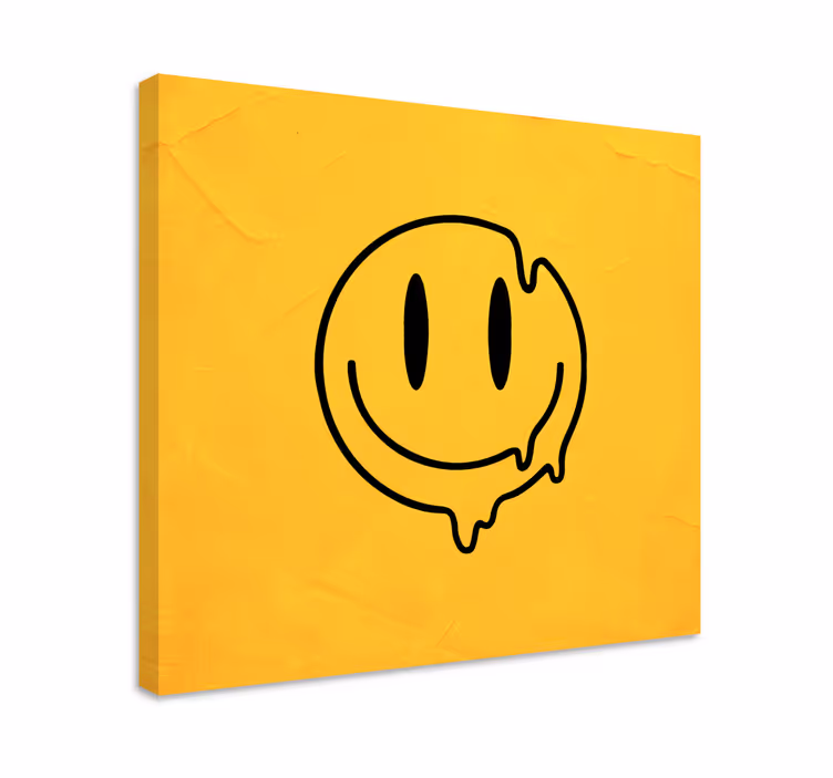 Obrazy artystyczne Płynna ikona buźki - TenStickers