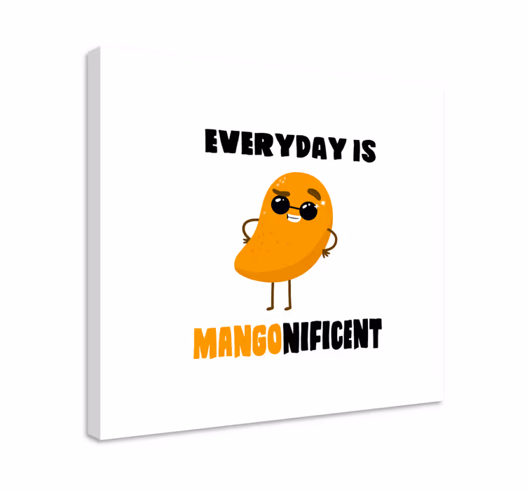 Obraz martwa natura z postacią mango wesołym - TenStickers