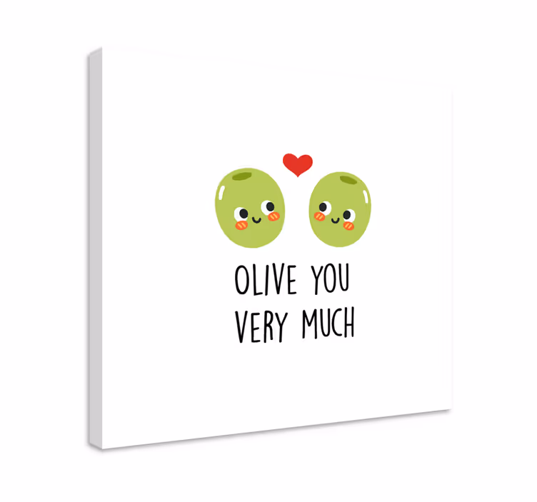 Obraz z cytatem motywacyjnym kocham cię razem - TenStickers