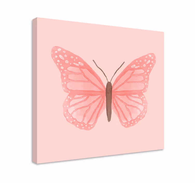 Obraz motyle delikatny różowy motyl - TenStickers