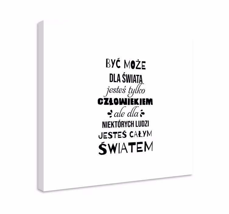 Obraz motywacyjny Cały świat - TenStickers