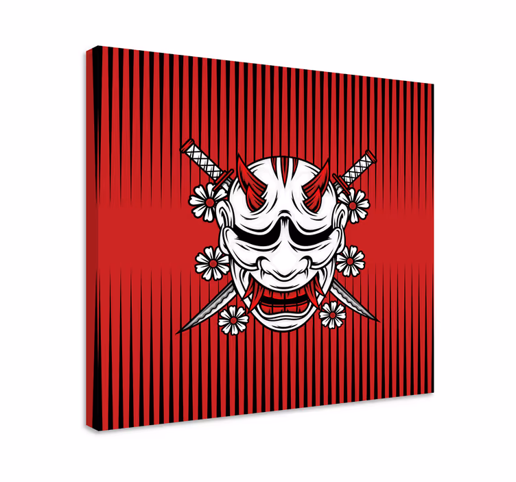 Obraz mandala sztuka maski demona - TenStickers