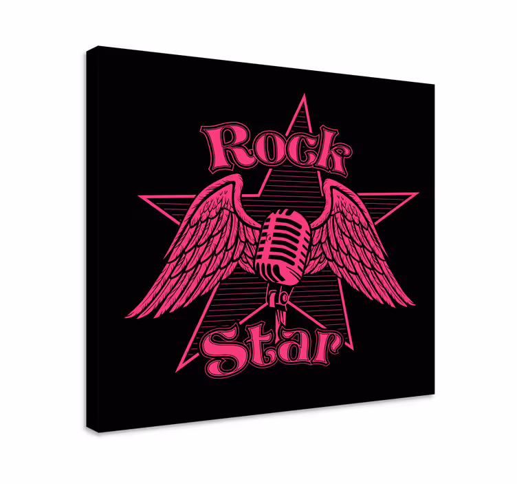 Obraz muzyka skrzydła rockowej gwiazdy - TenStickers