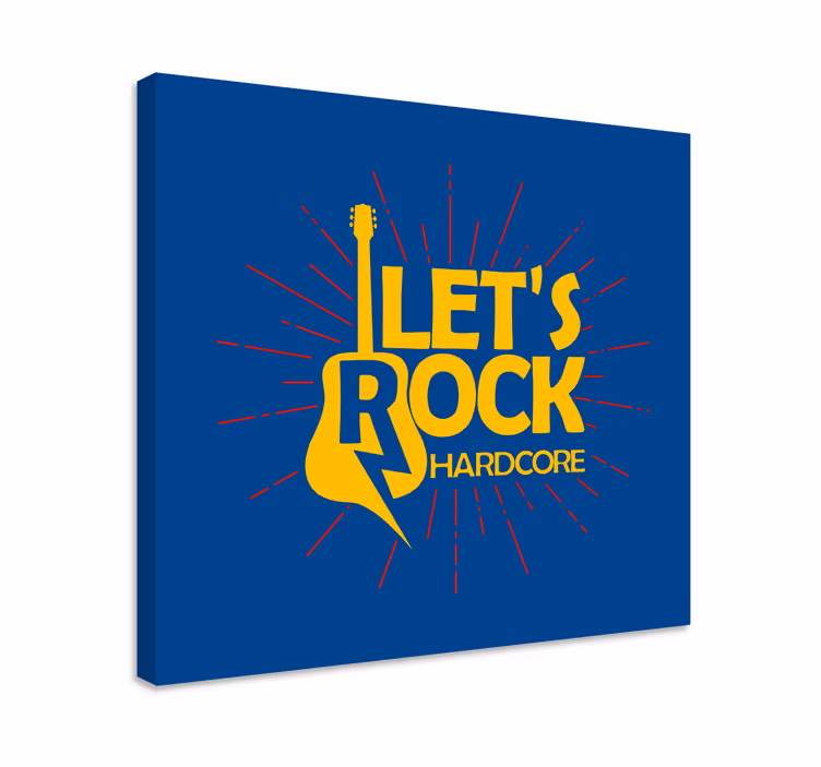 Obraz muzyka w stylu inspirowanym gitarą - TenStickers