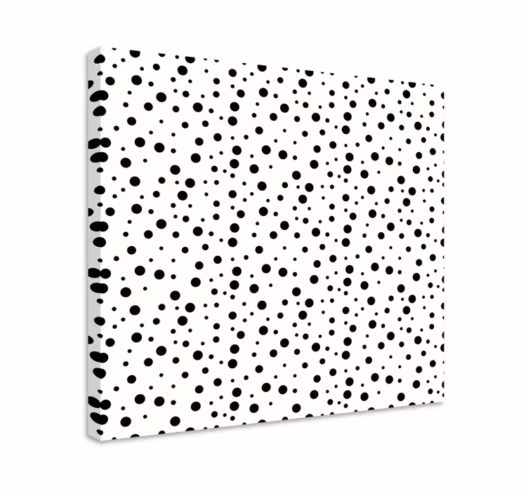 Obraz geometryczny wzór kropkowy w odcieniach szarości - TenStickers