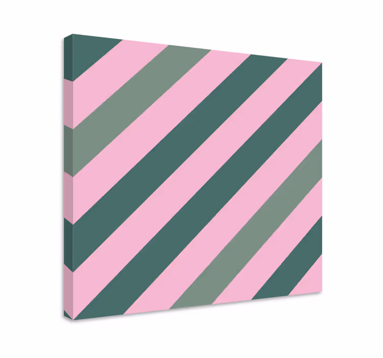 Obraz geometryczny w diagonalny wzór pasków - TenStickers