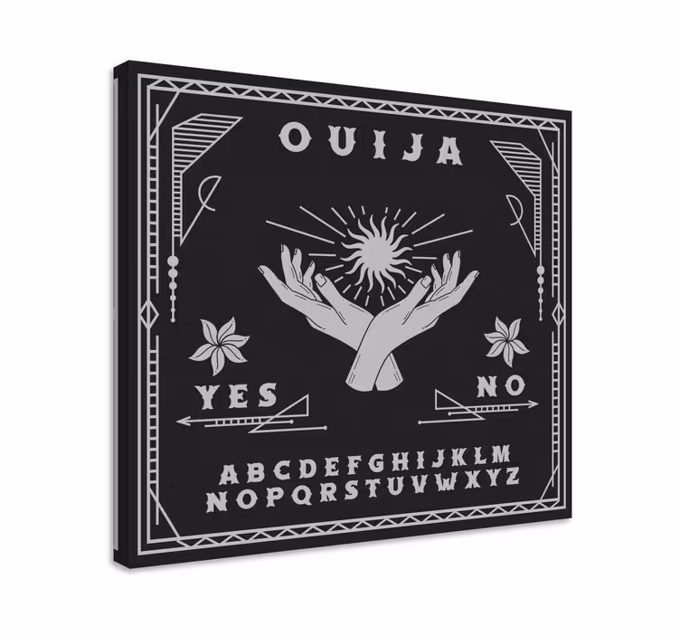 Obraz Czarno-biała tablica ouija - TenStickers