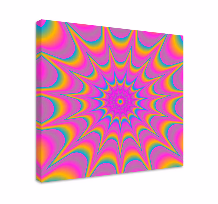 Obraz abstrakcyjny kolorowy wzór spiralny - TenStickers