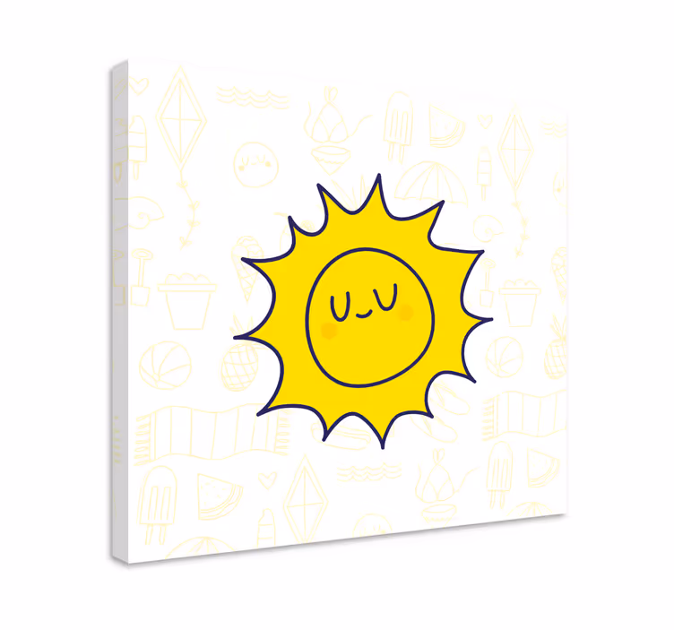 Obraz sport uśmiechnięte słońce - TenStickers