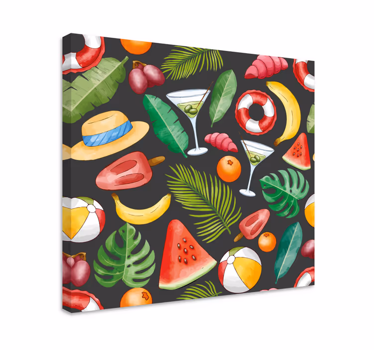 Obraz martwa natura w tropikalnych napojach - TenStickers
