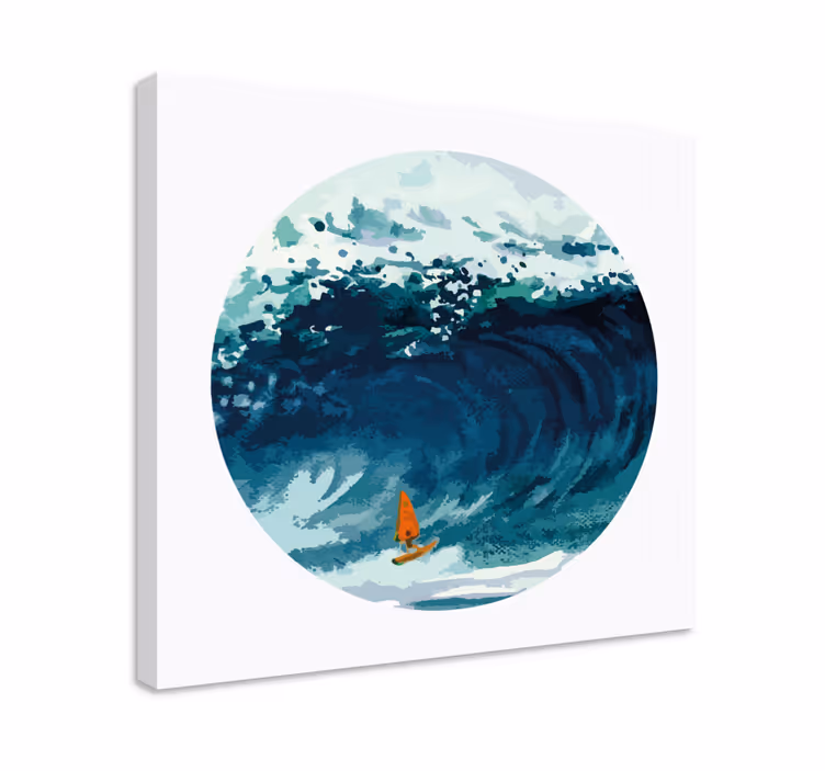 Obraz motyw morski surfer na fali - TenStickers