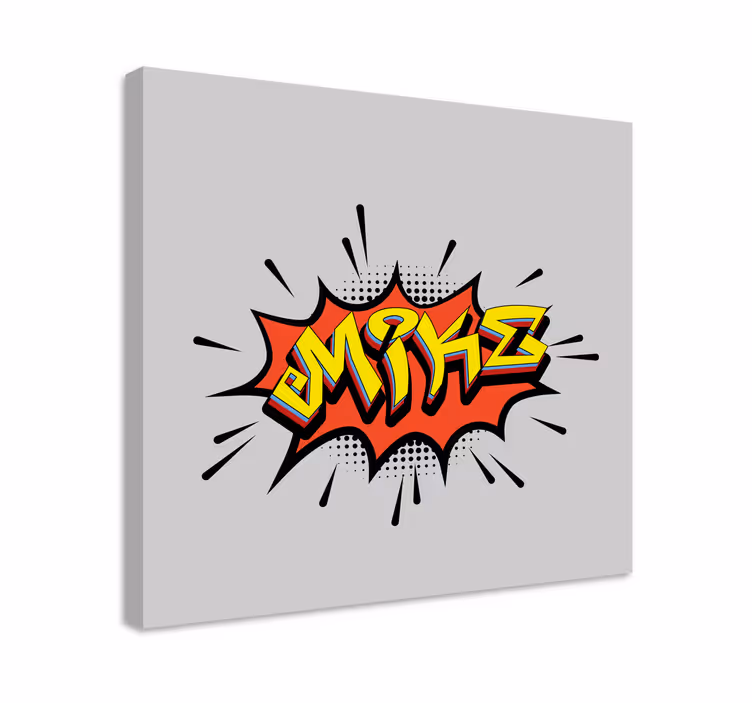 Obraz litery w stylu komiksowym - TenStickers