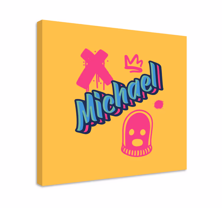 Obraz litery w wyrazistej typografii - TenStickers