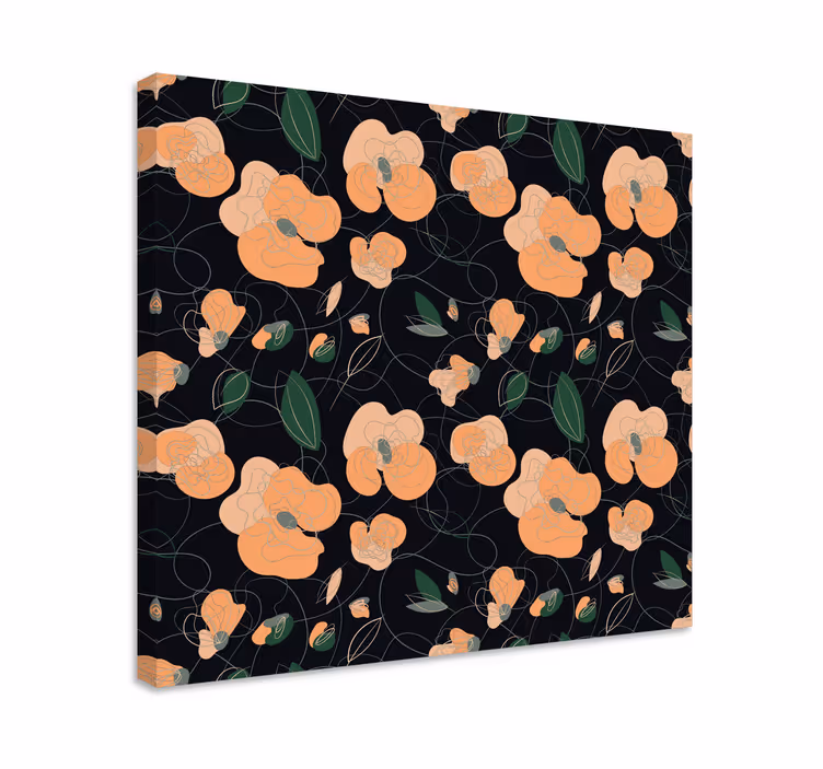 Obraz kwiaty i rośliny elegancki motyw florystyczny - TenStickers