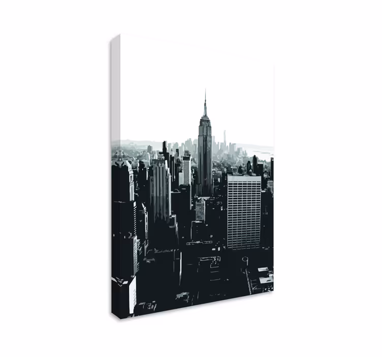 Obraz miasto z perspektywą empire state - TenStickers