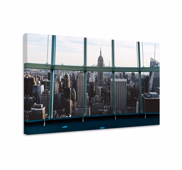 Obraz miasto krajobraz miejski z empire state - TenStickers