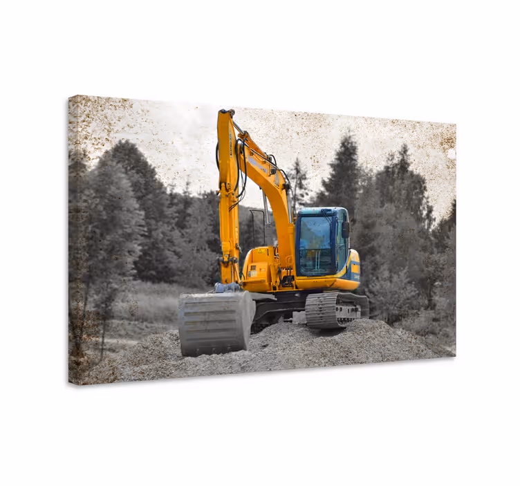 Obraz sport - koparka w akcji - TenStickers