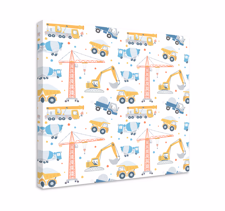 Obraz sport pojazdy budowlane w akcji - TenStickers