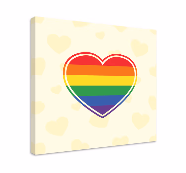 Obraz z napisami symbol serca jedności - TenStickers