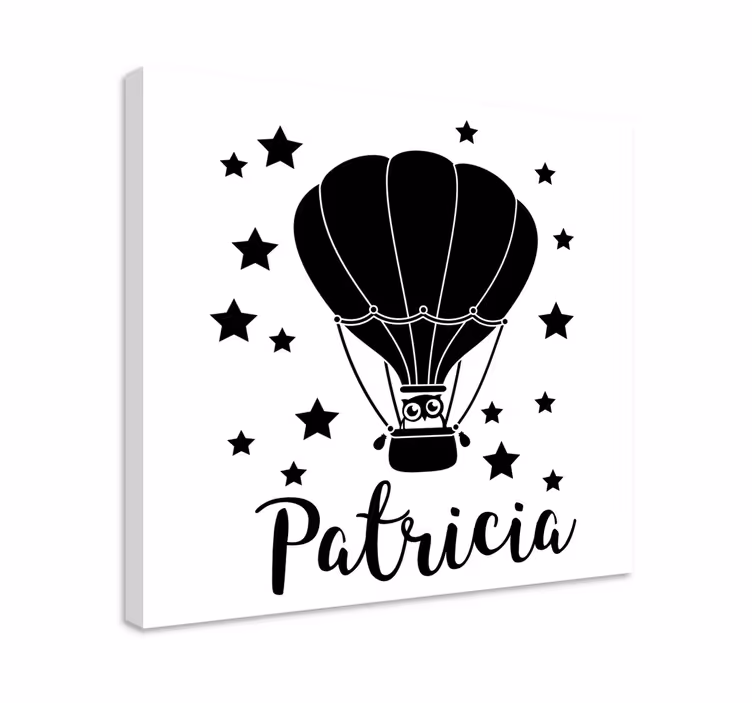 Obraz z postaciami w balonach na gorące powietrze - TenStickers