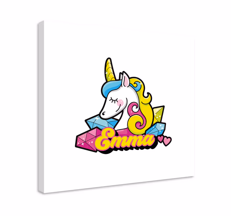 Obraz jednorożce jednorożec z klejnotami - TenStickers