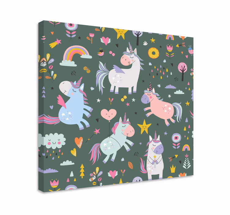 Obraz jednorożce magiczna parada jednorożców - TenStickers