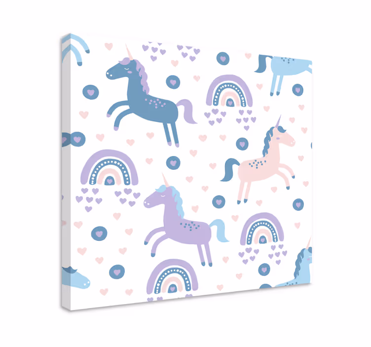Obraz jelenie w wesołe wzory jednorożców - TenStickers