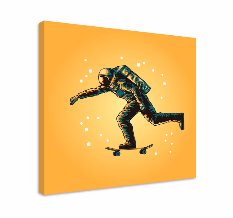 Obraz do sypialni Astronauta na deskorolce - TenStickers